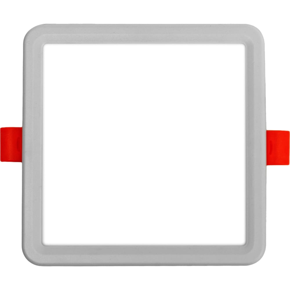 Квадратная встраиваемая светодиодная панель OGM тарелка фарфоровая квадратная золотая линия 18×3 5 см белый