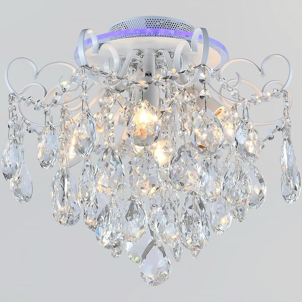 Изображение товара Потолочная люстра ReLuce 04024-0.3-04 WH+SILVER PN+RGB стиль модерн с регулировкой яркости