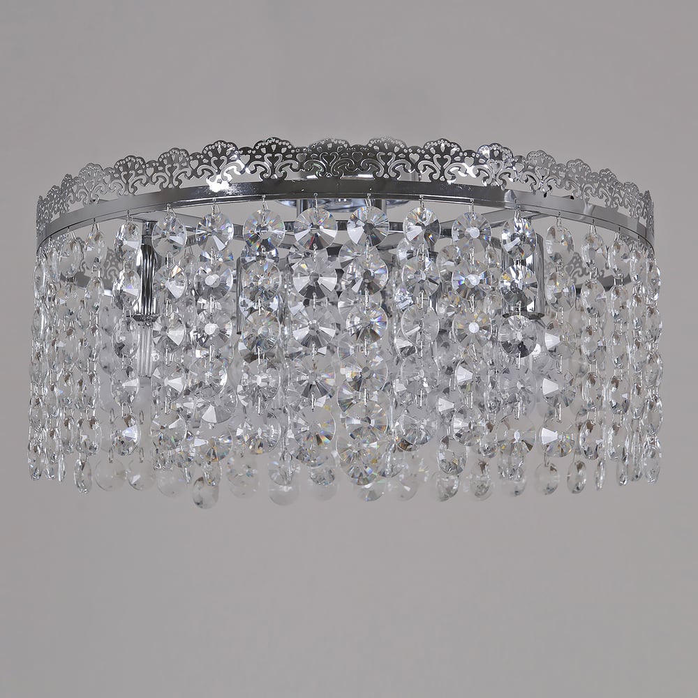 Изображение товара Потолочная люстра ReLuce 90330-0.3-08 CR стиль модерн 8 ламп E14 хром стекло