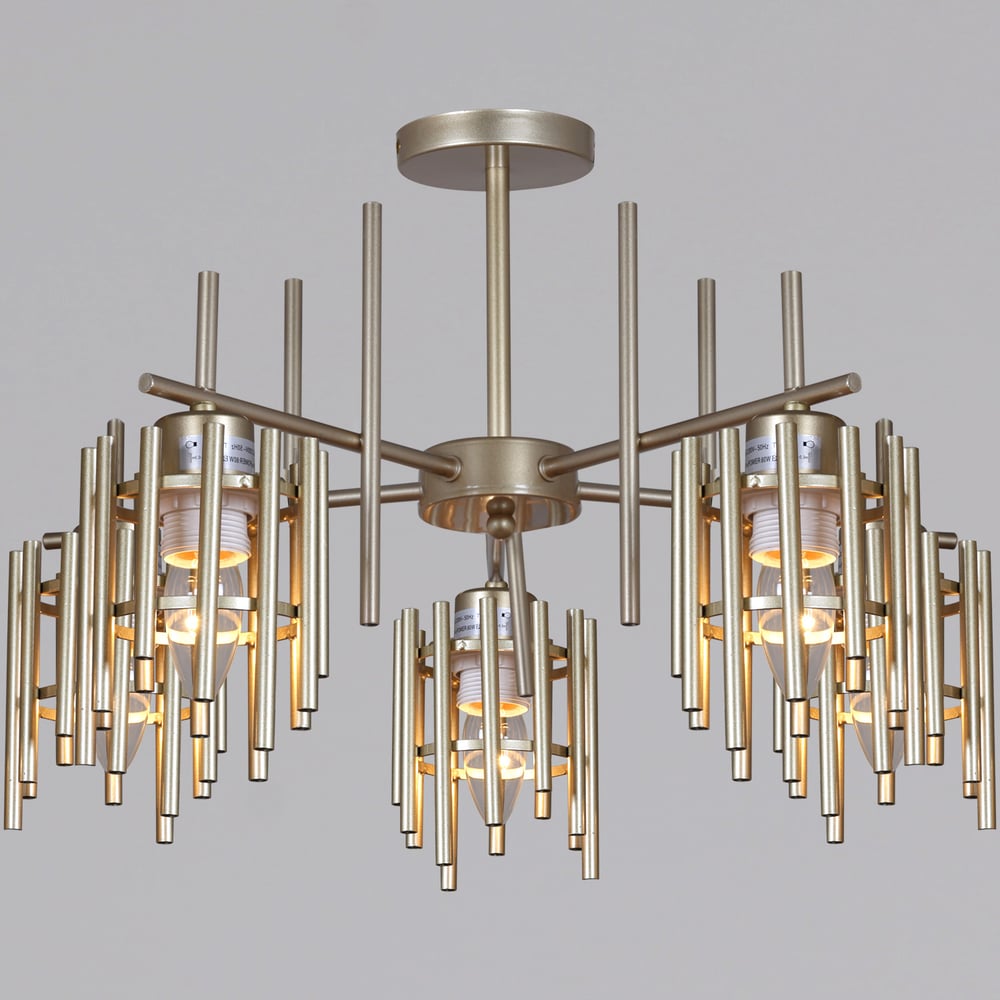 Изображение товара Потолочная люстра ReLuce 01508-0.3-05 PG модерн золотая 5 ламп E27