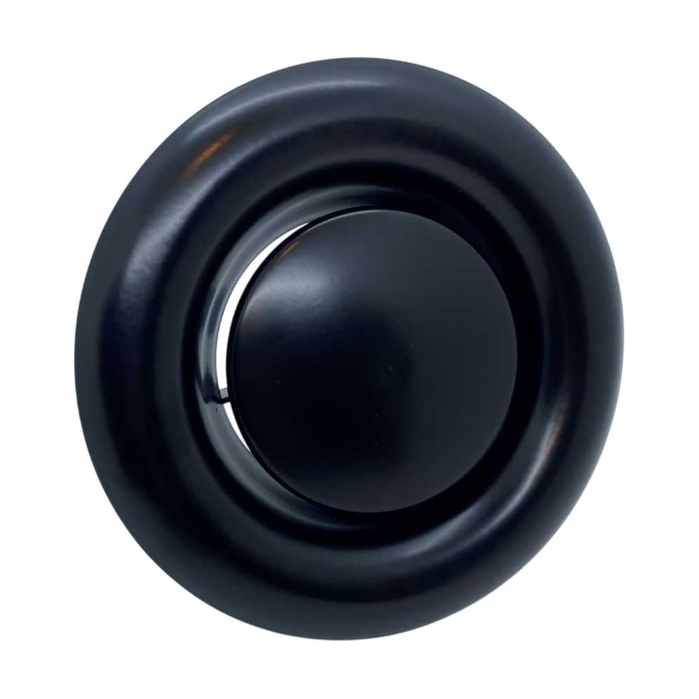 Изображение товара Диффузор-анемостат DEC вытяжной черный 100мм DVS100 REGA