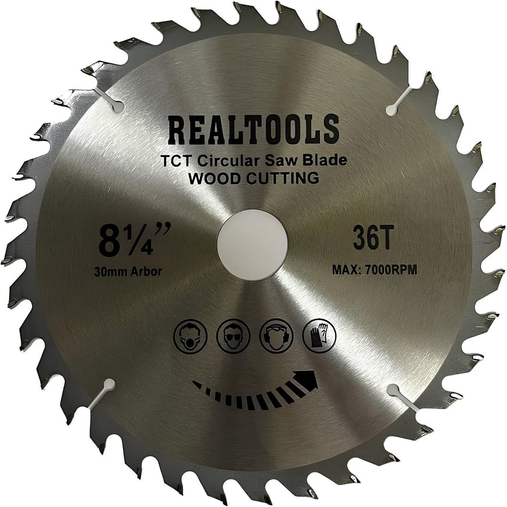Изображение товара Диск пильный по дереву REALTOOLS 210x30/20x36Т RTL-CSB-TCT-21036