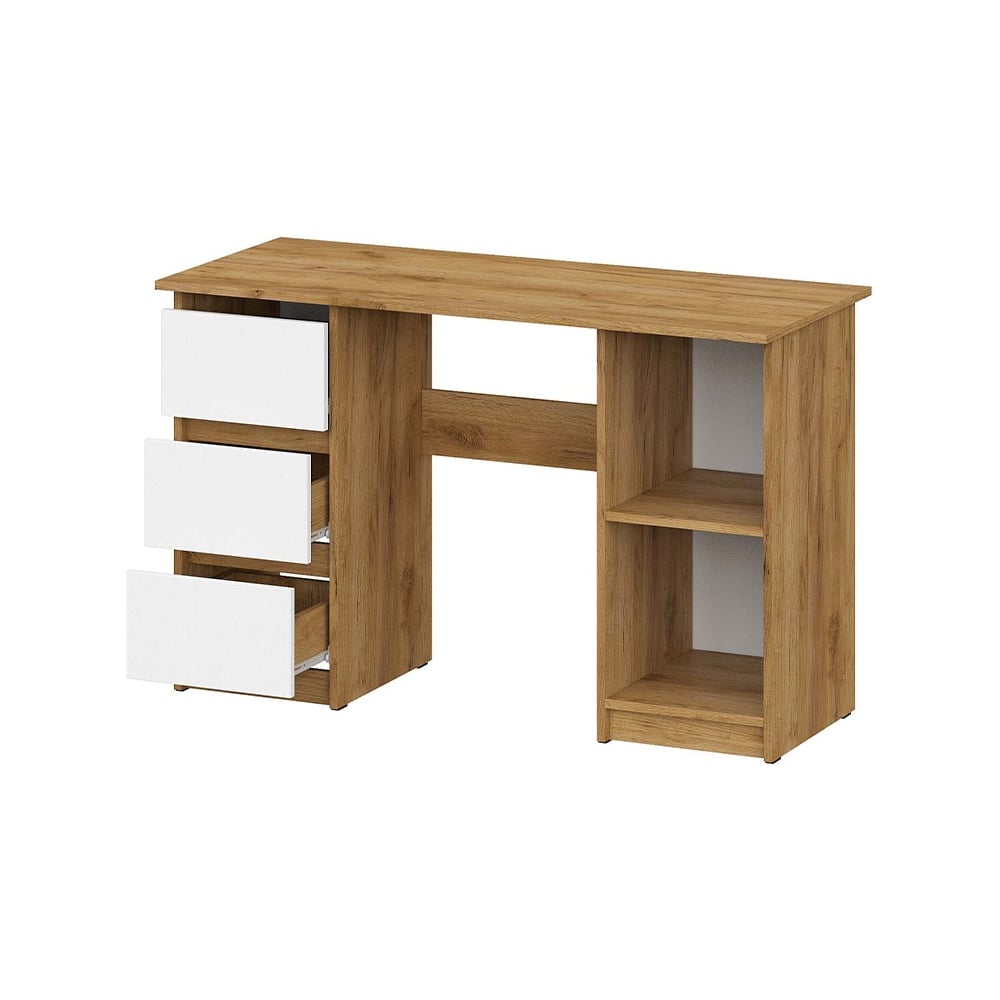 Изображение товара Письменный стол Арника Денвер 120 см дуб золотой и белый современный стиль