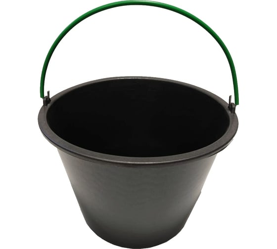 Изображение товара Строительное ведро с обрезиненной ручкой Промышленник 12 л ВС12РП