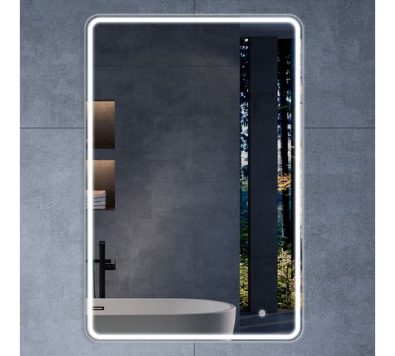Изображение товара Зеркало VINCEA LED 600x800 c сенсорным выключателем и диммером VLM-3VC600
