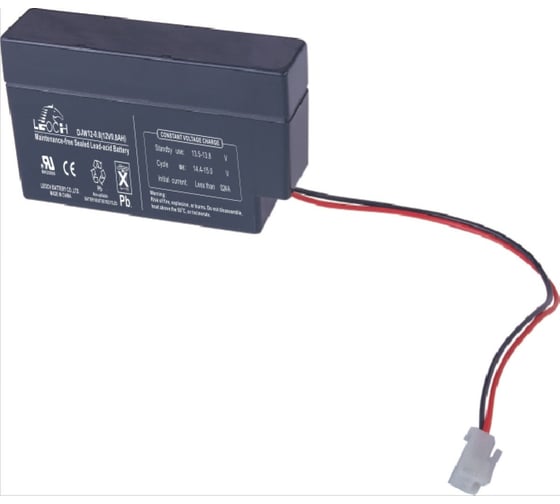 Изображение товара Аккумулятор для ИБП Leoch DJW12-0.8 12В, 0.8 Ач УТ-00001279