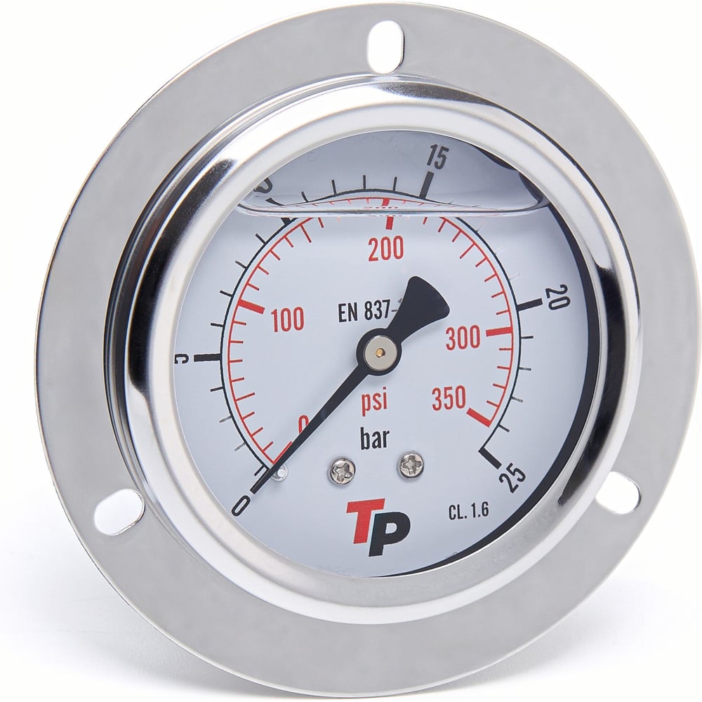 Изображение товара Гидравлический манометр Урдюга D63 мм 0-25 бар фланцевый МГВФ25