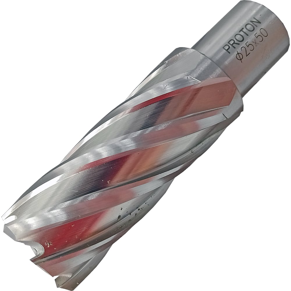 Изображение товара Сверло корончатое PROTON 25 мм 50 мм быстрорежущая сталь Weldon 19