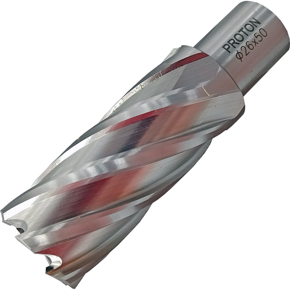 Изображение товара Сверло корончатое PROTON 26x50 мм HSS Weldon 19 быстрое сверление