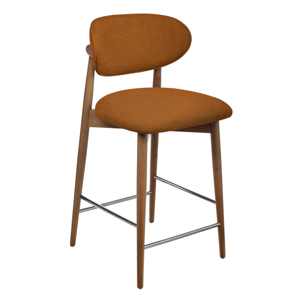 Изображение товара Стул полубарный BRADEX Lucas терракотовый букле современный дизайн