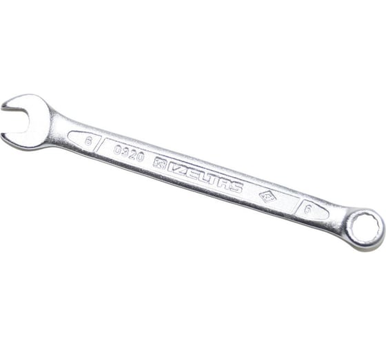 Изображение товара Комбинированный ключ плоский IZELTAS 6мм, длина 100 мм, 320020006
