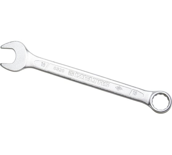 Изображение товара Комбинированный ключ плоский IZELTAS 18мм, длина 220 мм, 320020018