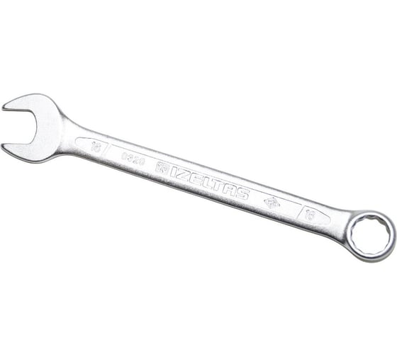 Изображение товара Комбинированный ключ плоский IZELTAS 16мм, длина 200 мм, 320020016