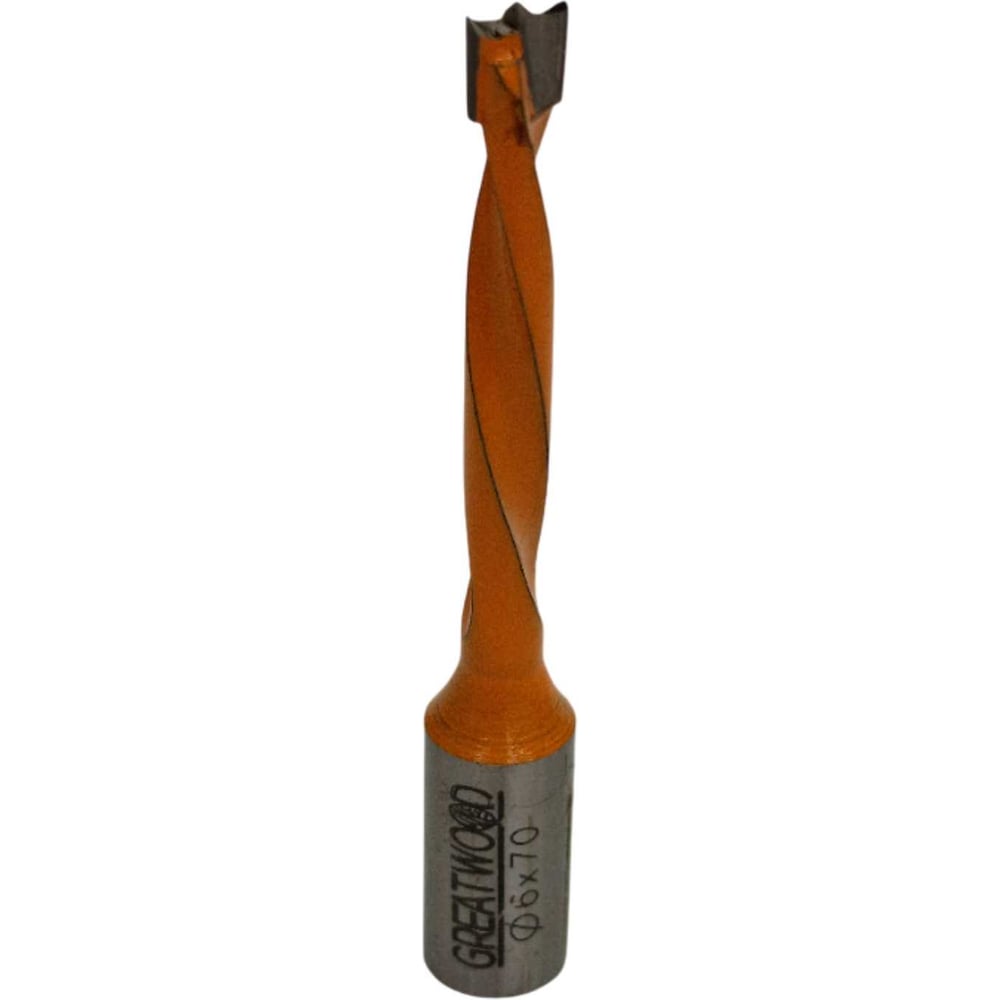 Изображение товара Глухое сверло GREATWOOD HW 6x70 S10x20 LH для дерева и древесных материалов