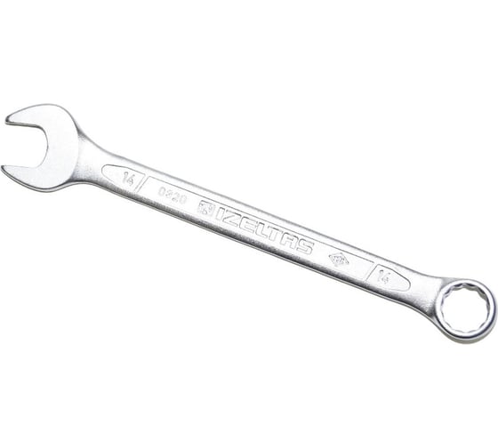 Изображение товара Комбинированный ключ плоский IZELTAS 14мм, длина 180 мм, 320020014