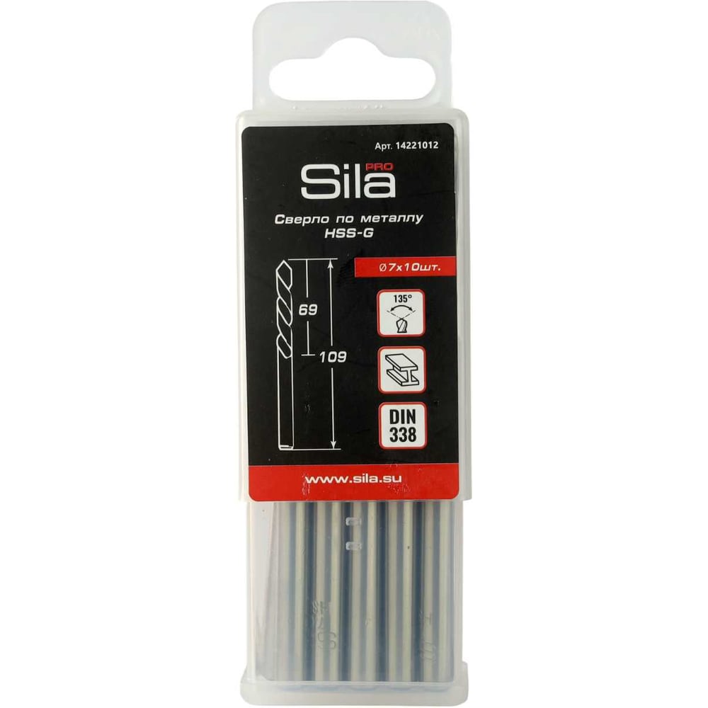 Изображение товара Сверло по металлу Sila HSS-G 7.0 мм (10 шт)
