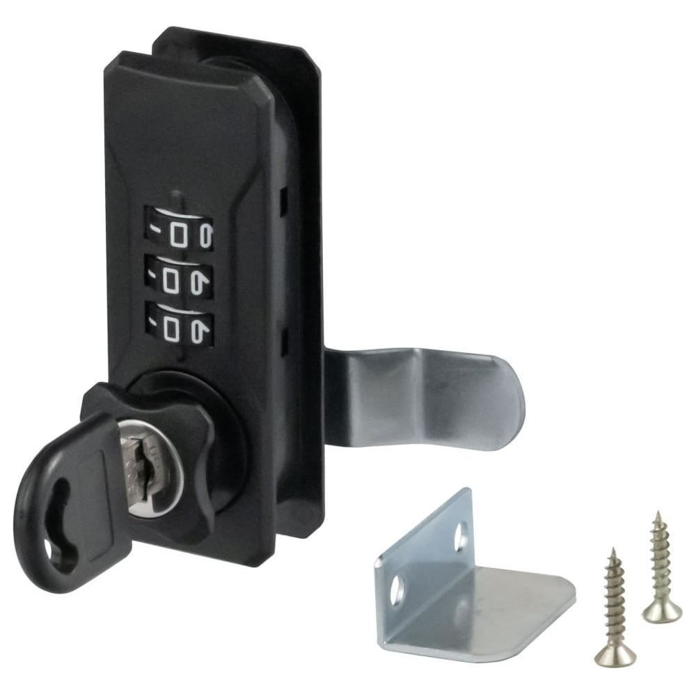 Изображение товара Кодовый замок для распашных дверей CPL602.2 замок.su, врезной, металл, деревянный фасад, черный