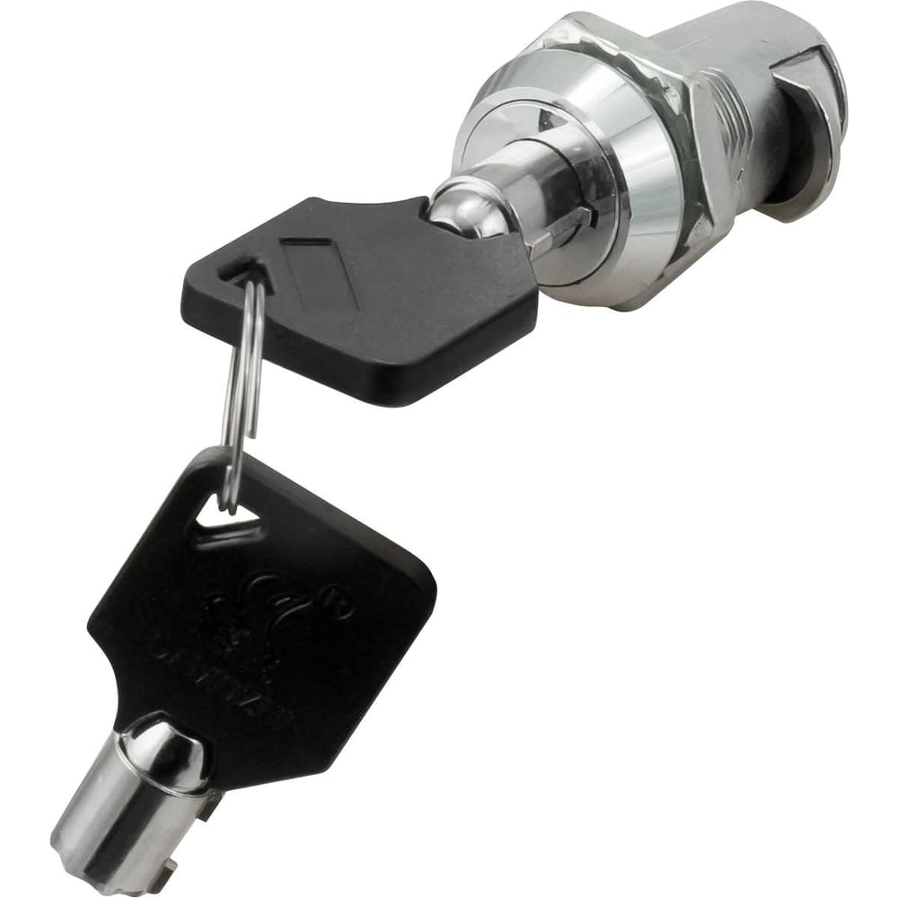 Изображение товара Мебельный врезной замок с трубчатым ключом хром 2186-1 KD.25