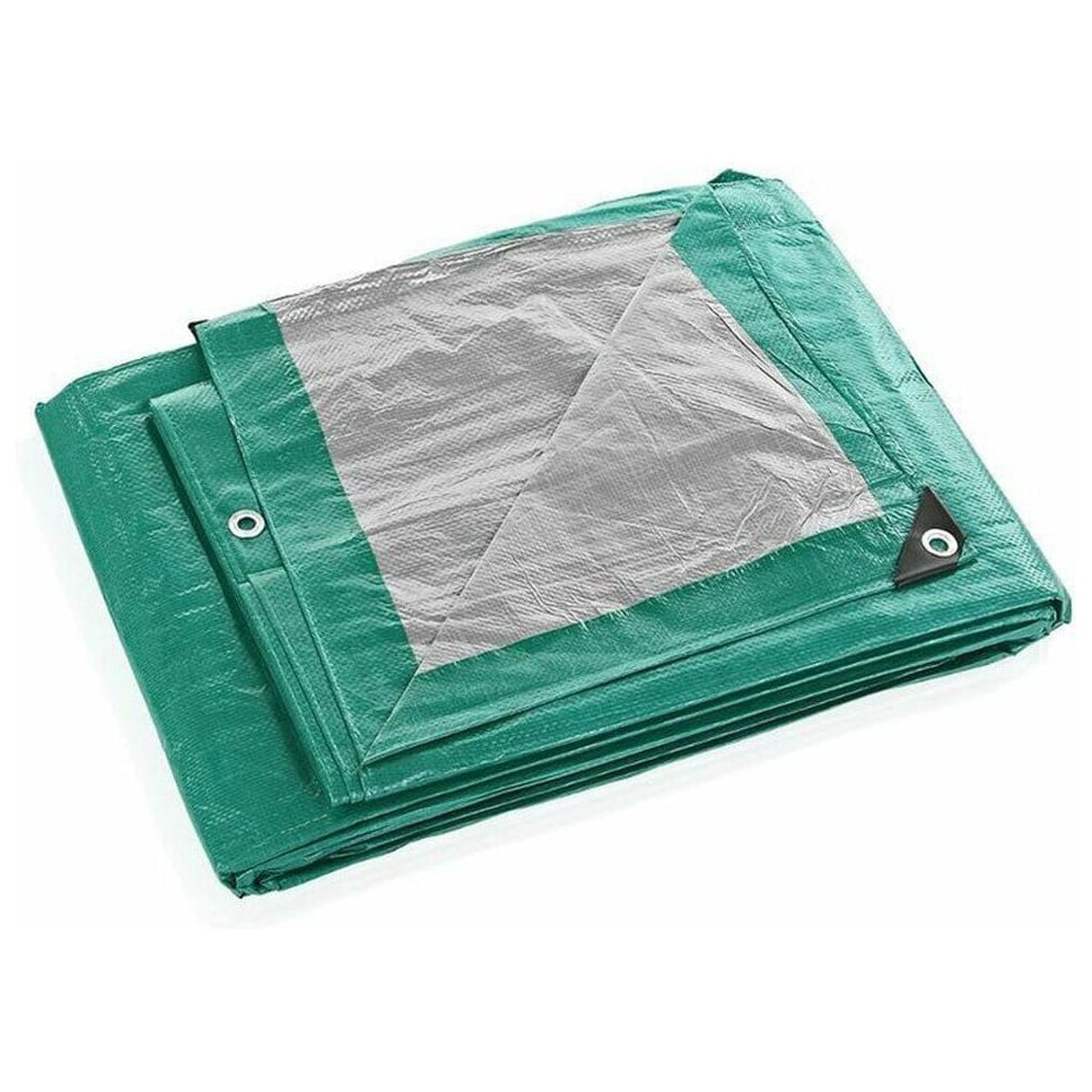 Изображение товара Тент мегапласт Защитник 120 6м х 8м зеленый серебристый водонепроницаемый