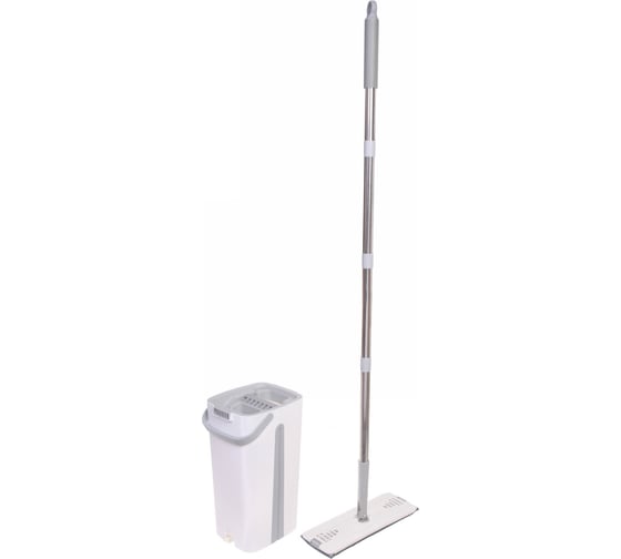 Изображение товара Набор для уборки Селфи Клио ведро с отжимом, швабра, две насадки, в цветной коробке 264 923-156
