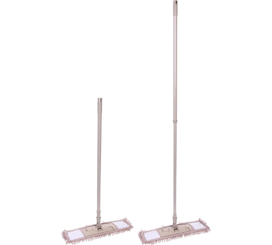 Изображение товара Швабра с насадкой из микрофибры Селфи бежевая насадка букли 100гр 965-431