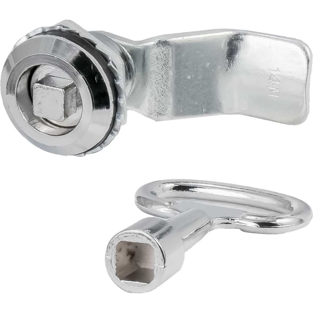 Изображение товара Мебельный замок MS-705-8 цилиндровый врезной с ключом 1 шт серебристый