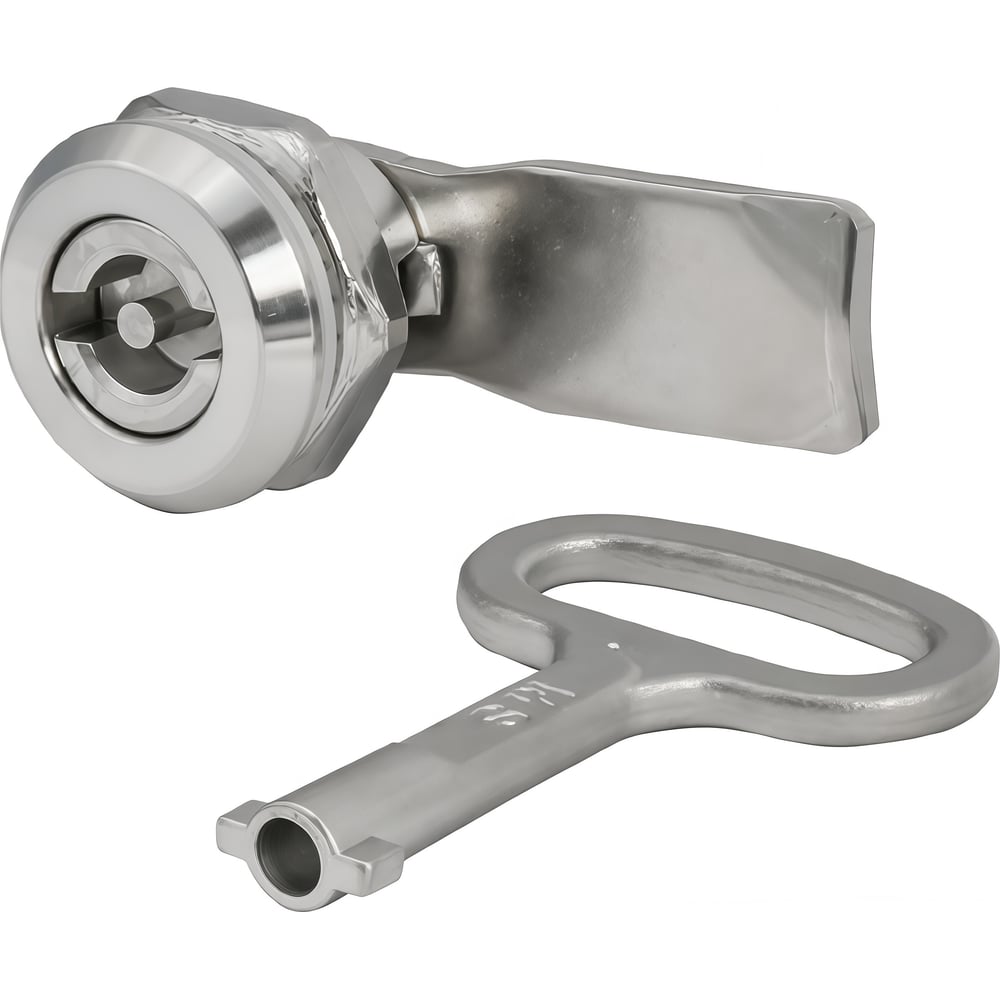 Изображение товара Мебельный замок замок.su на четверть поворота из нержавеющей стали MS705-1 SS