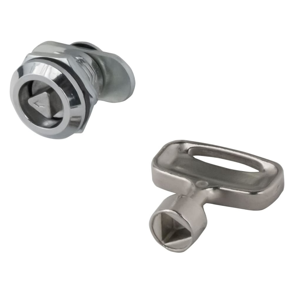 Изображение товара Мебельный замок MS705-2М в упаковке 20 штук хром IP66 цилиндрический