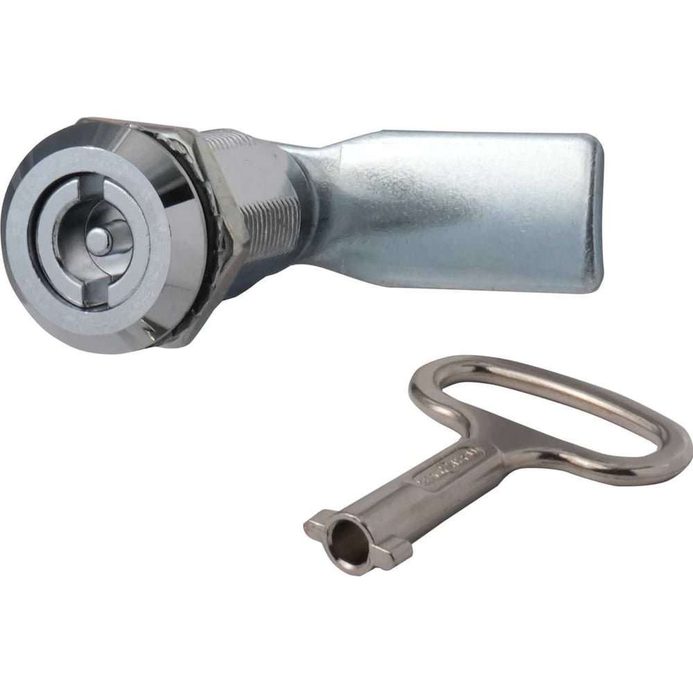 Изображение товара Мебельный замок MS-7055-40-1 C врезной с трубчатым ключом серебристый