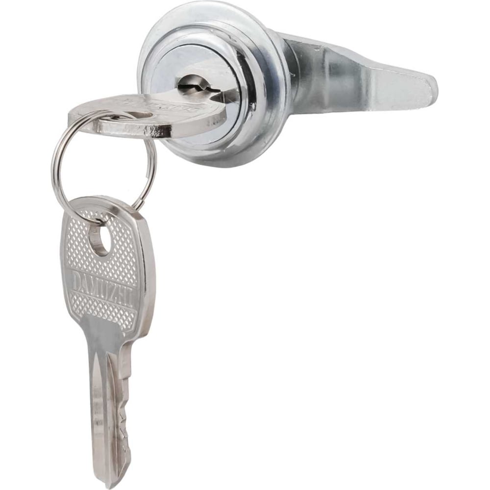 Изображение товара Мебельный замок Авангард 180 2 ключа врезной цилиндровый цвет серебристый