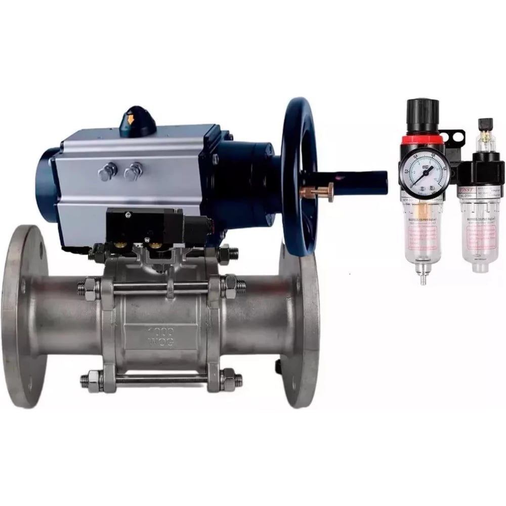 Изображение товара Кран шаровой DN.ru 316-316-FP-F-ISO-H Ду65 Ру40 для жидкостей и газов