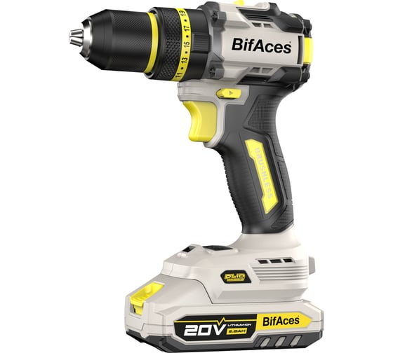 Изображение товара Аккумуляторная ударная дрель-шуруповерт BifAces DLID-20