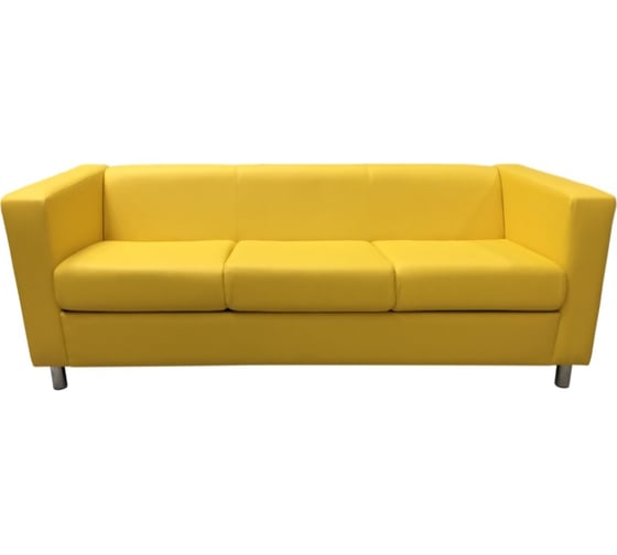 Изображение товара Диван Мягкий офис Аполло Люкс трехместный желтый АПЛЮ301ЖЛТ