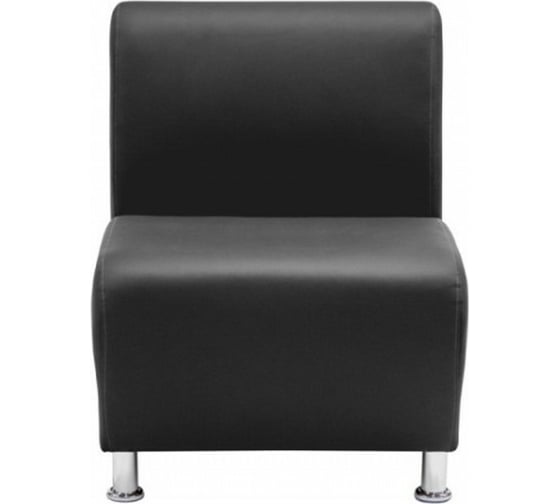 Изображение товара Секция дивана Мягкий офис Классик одноместная черная КЛ501ЧН