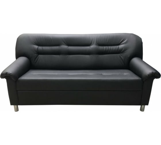 Изображение товара Диван Мягкий офис трехместный черный МО301ЧН