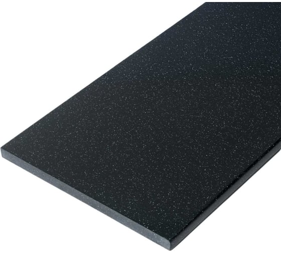 Изображение товара Подоконник из искусственного камня BNV 2100х250х12мм, черный гранит, глянцевая поверхность 4603307463576