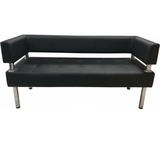 Изображение товара Диван Мягкий офис Сатурн трехместный черный СТР301ЧН