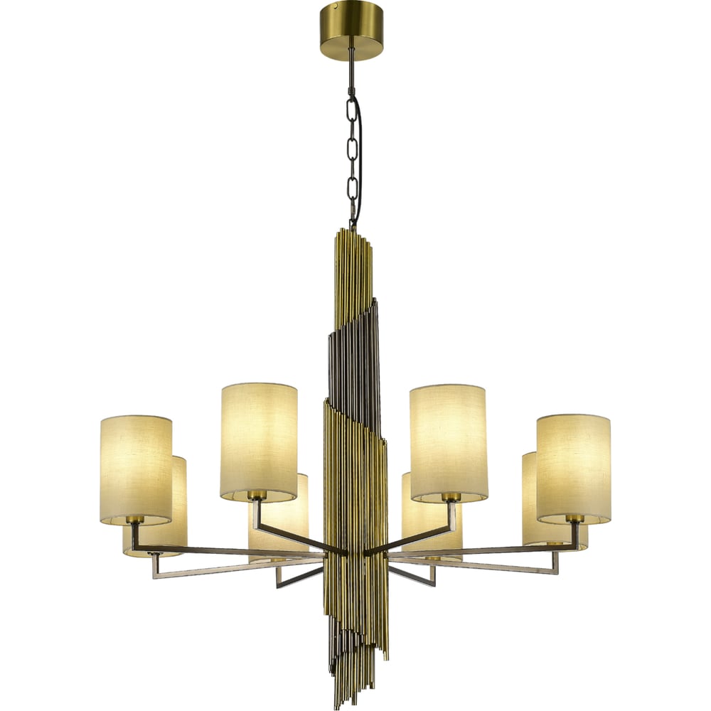 Изображение товара Подвесной светильник ST LUCE Gloria латунь серый 8x42W E14 модерн