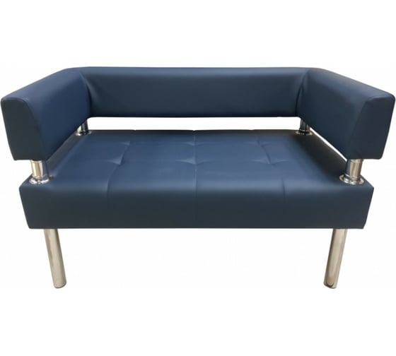 Изображение товара Диван Мягкий офис Сатурн двухместный темно-синий СТР201СН1