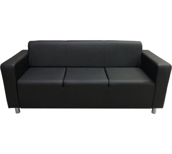 Изображение товара Диван Мягкий офис Артур Люкс трехместный черный АРТЛЮ301ЧН