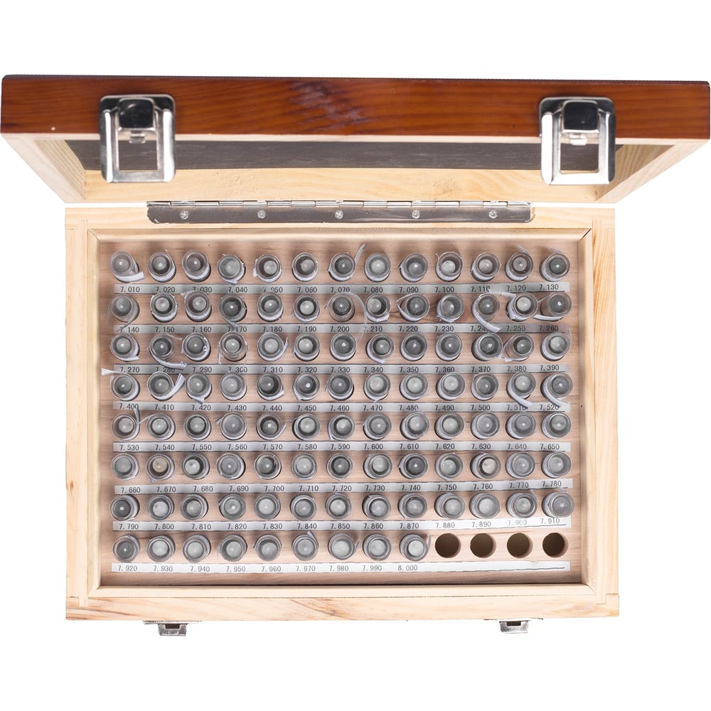 Изображение товара Набор гл. калибров Челябинский калибр 0,50- 1,00 /-0,001, шаг 0.01, 51шт 1024693