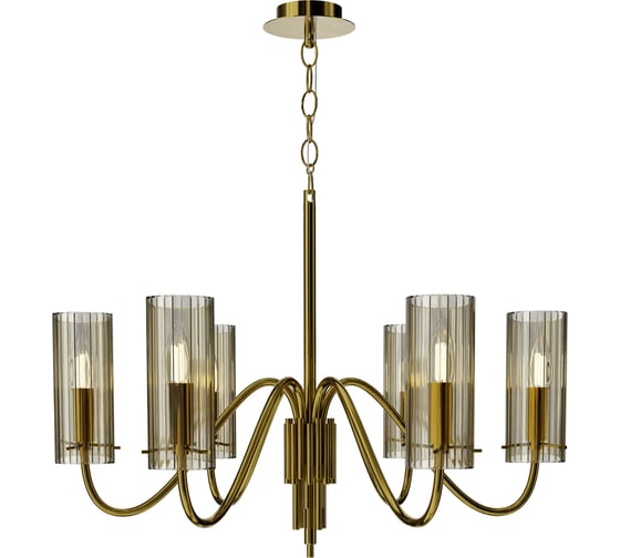 Изображение товара Светильник подвесной ST LUCE латунь/коньячный E14 6*40W SL2005.303.06