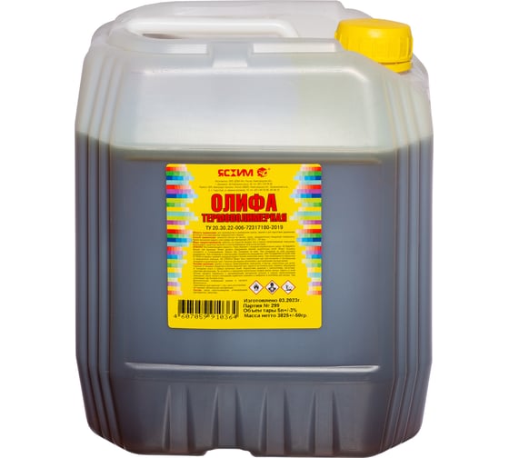 Изображение товара Олифа термополимерная ЯСХИМ, канистра 5 л. 4607059910364