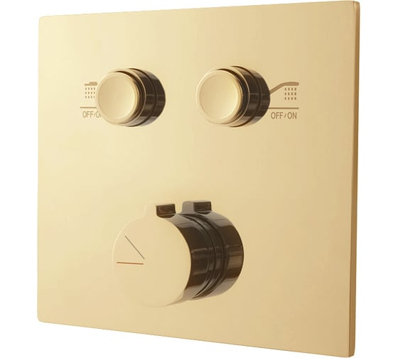 Изображение товара Встраиваемый смеситель для душа VINCEA двухфункциональный, брашированное золото VSCV-421BG4