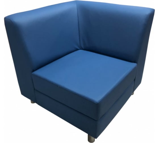 Изображение товара Угловая секция Мягкий офис Кардинал внутренняя синяя КРД801СН