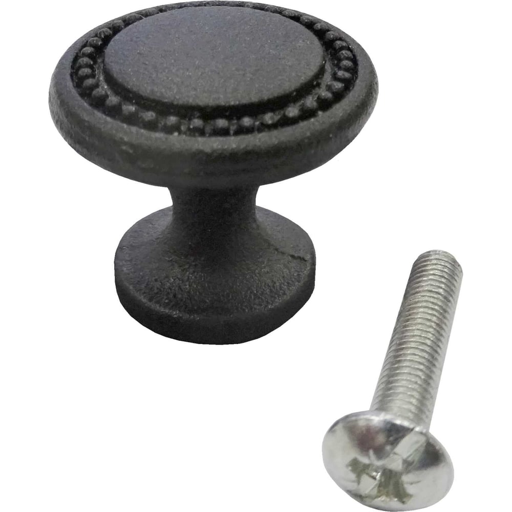 Изображение товара Ручка-кнопка Левша d25, (4 шт.) черный муар У8-1064.Ч