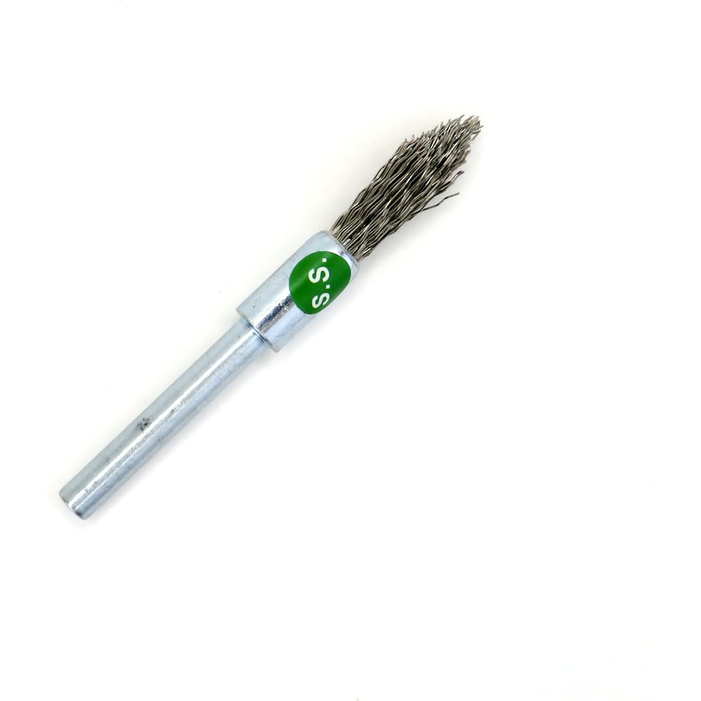 Изображение товара Щетка концевая точечная EuroBrush тип 122P Д9,5x30x86 с ворсом из нержавеющей стали