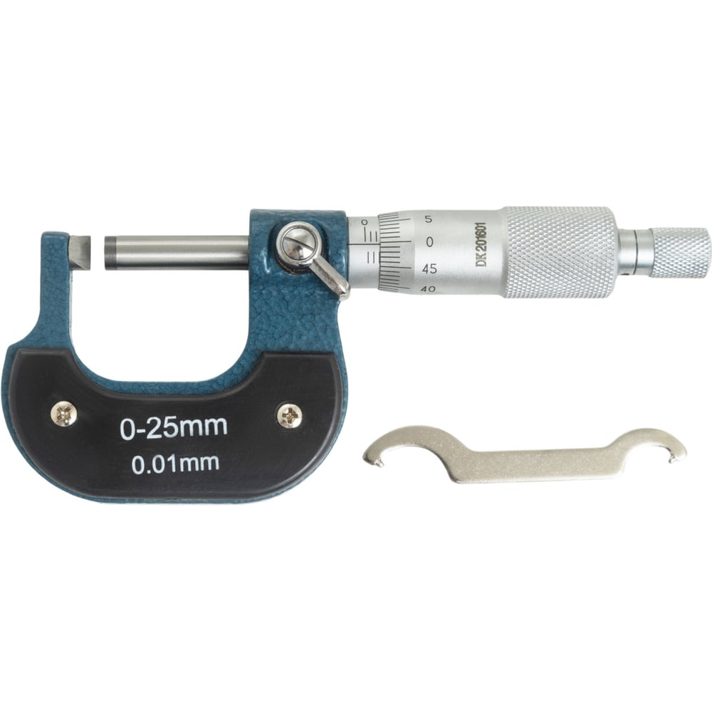 Изображение товара Микрометр ТОЧИНТЕХ МТ 25 тип B ГОСРЕЕСТР измерение до 25 мм бытовой