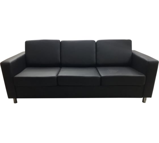 Изображение товара Диван Мягкий офис Артур трехместный черный АРТ301ЧН