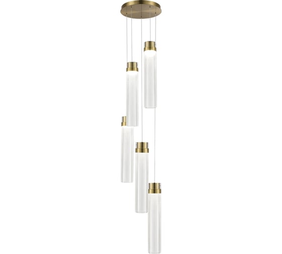 Изображение товара Светильник подвесной ST-Luce Латунь/Прозрачный LED 5х12W 4000K ST luce SL6236.303.05